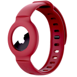 AirTag band - wijn - Horlogeband Armband Polsband - Rood