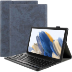 Just in case Vintage Samsung Galaxy Tab A8 Toetsenbord Hoes QWERTY - Blauw