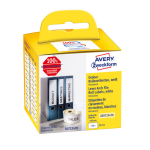 Ordnerrugetiket Avery 190mm X 38mm, Permanent 1x110 Etiketten - Wit