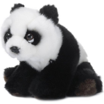 WWF Pluchen Knuffel Panda 15 Cm/wit - Zwart