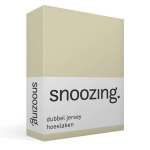 Snoozing - Dubbel Jersey - Hoeslaken - Lits-jumeaux - 160x200/210/220 Cm - Zand - Geel