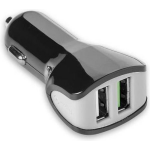 Celly Autolader Dual Usb 12/24v 3.4a - Zwart