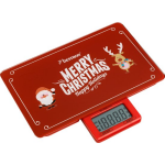 Bestron Aks300c Digitale Keukenweegschaal ""Merry Christmas"" - Rood