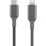 Belkin Smart led USB-C-naar-Lightning - Grijs