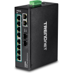 TrendNet TI-PG102 netwerk-switch Unmanaged Gigabit Ethernet (10/100/1000) Power over Ethernet (PoE) - Zwart