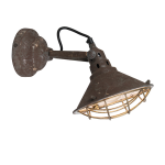 QAZQA Vintage wand- en plafondlamp kantelbaar - Barrack - Bruin