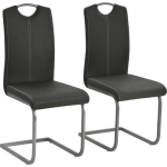 Vidaxl Eetkamerstoelen 2 St Kunstleer - Gris