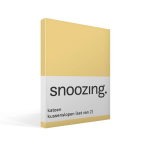 Snoozing Katoen Kussenslopen (Set Van 2) - 100% Katoen - 60x70 Cm - Standaardmaat - - Geel