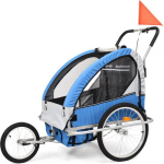 Vidaxl Kinderfietskar En Wandelwagen 2-in-1 En - Azul
