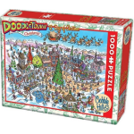 Cobble Hill Legpuzzel Doodletown 12 Days Of Christmas 1000 Stukjes