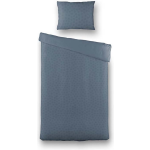 Luna Bedding Luna Embossed Dots 1-persoons (140 x 220 cm + 1 kussensloop) Dekbedovertrek - Blauw