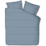 Luna Bedding Lunna Embossed Stripes 2-persoons (200 x 220 cm + 2 kussenslopen) Dekbedovertrek - Blauw