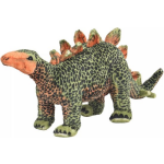 Vidaxl Speelgoeddinosaurus Staand Xxl Pluche En Oranje - Groen