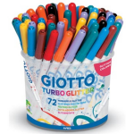 Giotto Turbo Glitter Viltstiften, Pot Met 72 Stuks In Geassorteerde Kleuren