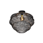 QAZQA Oosterse plafondlamp 45 cm - Vadi - Zwart