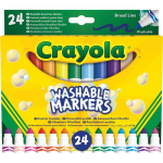 Crayola Washable Markers Kegelpunt Junior 24-delig