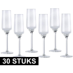 30x Champagneglas / Glazen 22 Centiliter - Drinkglazen
