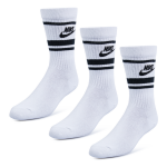 Nike - Essentials - Set van 3 paar sokken in wit/zwart