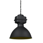 QAZQA Industriële hanglamp klein mat - Sicko - Zwart