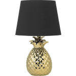 Beliani Pineapple Tafellamp Keramiek 32 X 32 Cm - Goud