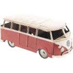 Clayre & Eef Vw Bus Model Licentie 14*6*6 Cm Ijzer Staand Vw Camper-busje 6y2995 - Rood