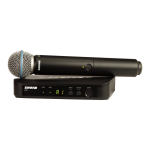 Shure BLX24-Beta 58A draadloze handheld microfoonsysteem