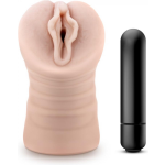M For Men Vagina masturbator Ashley met vibratiebullet - Beige