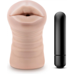 M For Men Mond masturbator Skye met vibratiebullet - Beige