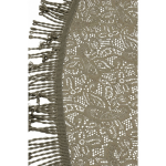 Buiten Tafelkleed/tafellaken Grijs 160 Cm Rond - Tuintafelkleed Tafeldecoratie - Bruin