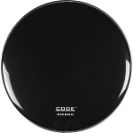 Code Drum Heads EBLR20 Enigma Black bassdrumvel met dempring, 20 inch