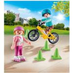 Top1Toys Playmobil 70061 Kinderen Met Fiets En Skates