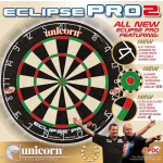 Unicorn Dartbord Eclipse Pro2 45,7 Cm Sisal/staal