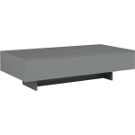 Vidaxl Salontafel 115x55x31 Cm Mdf Hoogglans - Grijs