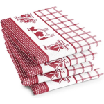 DDDDD Theedoek Dutchie Red (6 Stuks) - Rood