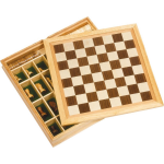 Goki Chess, Draughts And Nine Men's Morris Game Set