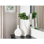 Beliani Thapsus - Decoratieve Vaas-wit-keramiek