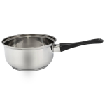 Rvs Steelpan/juspan 16 Cm Met Bakeliet Handgreep - Steelpannen - Silver