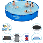 Bestway Steel Pro Rond 366x76 Cm - Zwembad Combi Deal - Blauw