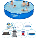 Bestway Zwembad Met Accessoires - Steel Pro Rond 366x76 Cm - Blauw