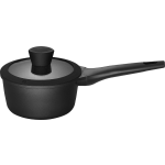 Sola Steelpan Fair Cooking - Ø 18 Cm -/wit - Inclusief Deksel - Zwart