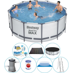 Bestway Steel Pro Max Rond 366x122 Cm - Zwembad Combi Deal - Grijs