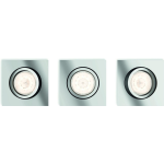Philips - Shellbark Recessed Chrome 3x4.5w Selv - Silver