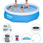 Bestway Fast Set Rond 305x76 Cm - Zwembad Combinatie Pakket - Blauw