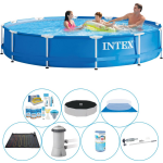 Intex Zwembad Super Set - Metal Frame Rond 366x76 Cm - Blauw