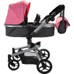 Bandits and Angels - Poppenwagen Classic Angel 2in1 - Roze