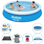 Bestway Fast Set Rond 366x76 Cm - Zwembad Combi Deal - Blauw