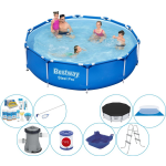 Bestway Steel Pro Rond 305x76 Cm - Zwembad Inclusief Accessoires - Blauw