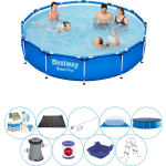 Bestway Slimme Zwembad Deal - Steel Pro Rond 366x76 Cm - Blauw