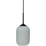 Dyberg Larsen Hanglamp Riflet Led 20 X 33 Cm E27 Staal 40w - Zwart