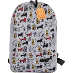 Biggdesign Cats - Dames Tas - Rugzak - Rugtas - Schooltas - - Grijs